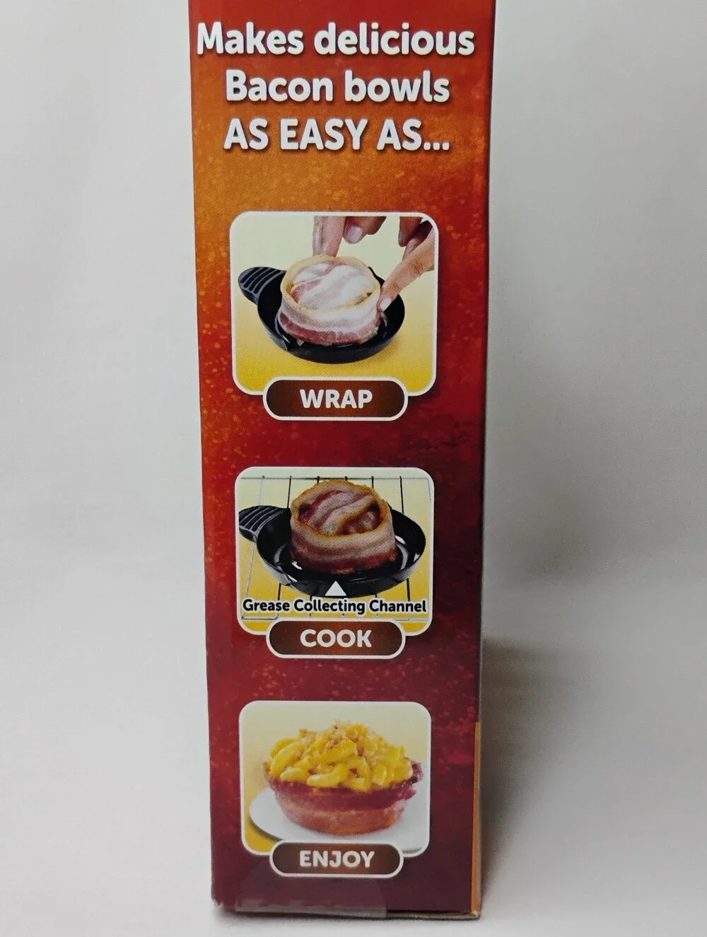 Perfect Bacon Bowl 2pc Set Quick Fast Easy Breakfast Dinner Microwave Cooking